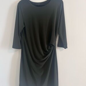 Banana Republic Dark Green 3/4 Lemgth Sleeve Dress
